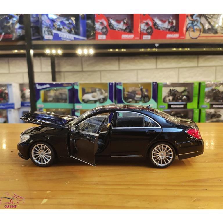 Xe Mô Hình - Mô hình xe Sắt Mercedes-Benz S500 Welly FX tỉ lệ 1:24 màu đen