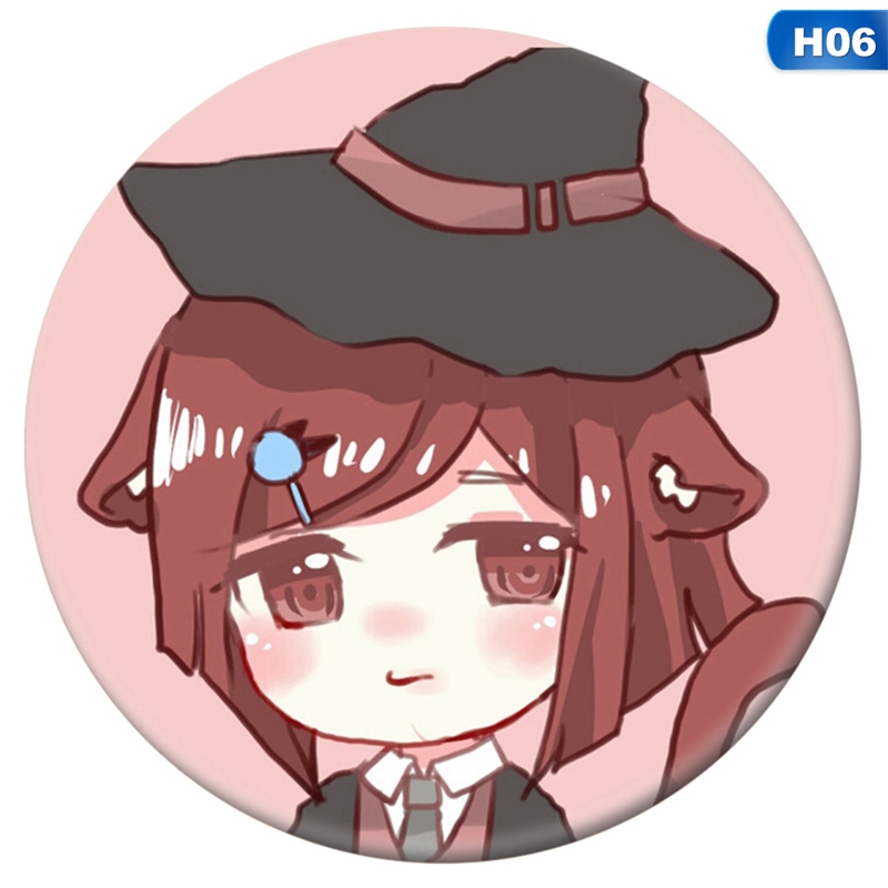 flowersqueen Danganronpa Cosplay Badge Pin Button Brooch Q Version Brooches Unisex Fashion Accessories