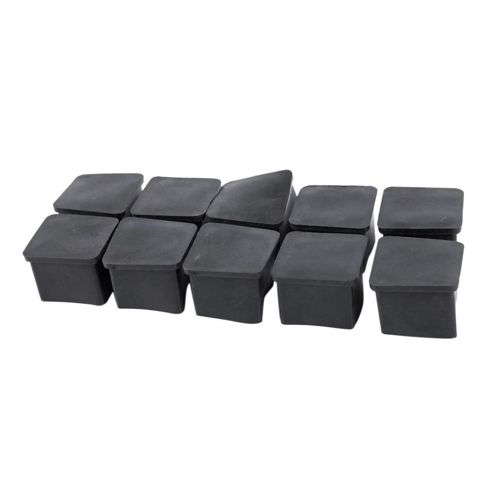 Bộ 10 Miếng Bọc Chân Bàn Ghế Hình Vuông Bằng Cao Su Kích Thước 30x30mm
