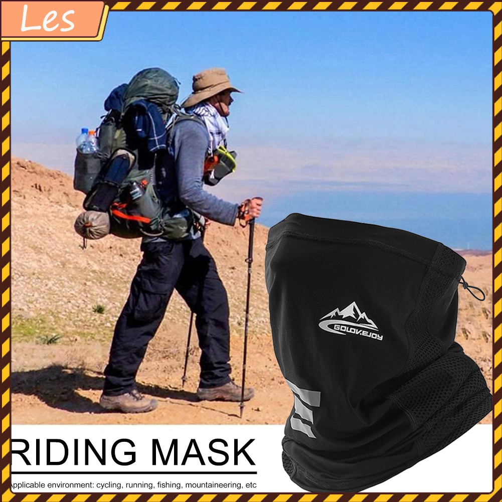 Khăn quàng cổ dạng ống bằng lụa lạnh chống UV khi chơi thể thao