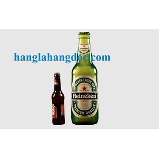 Chai bia sắt treo tường mẫu cao 30cm trang trí quán bia, bar club độc đáo
