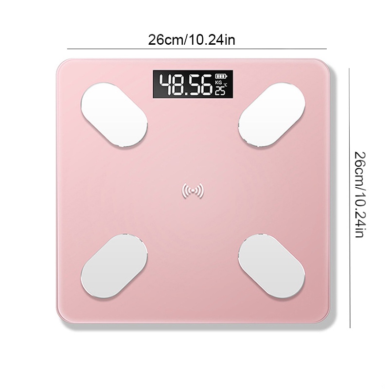 Cân điện tử JESSE phân tích chỉ số cơ thể mặt kính cường lực chịu tải 180kg.