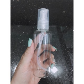 Combo 100 chai nhựa pet 100ml nhấn xịt giọt