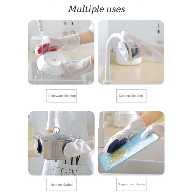 Găng tay bàn chải vệ sinh đa năng sáng tạo toàn diện