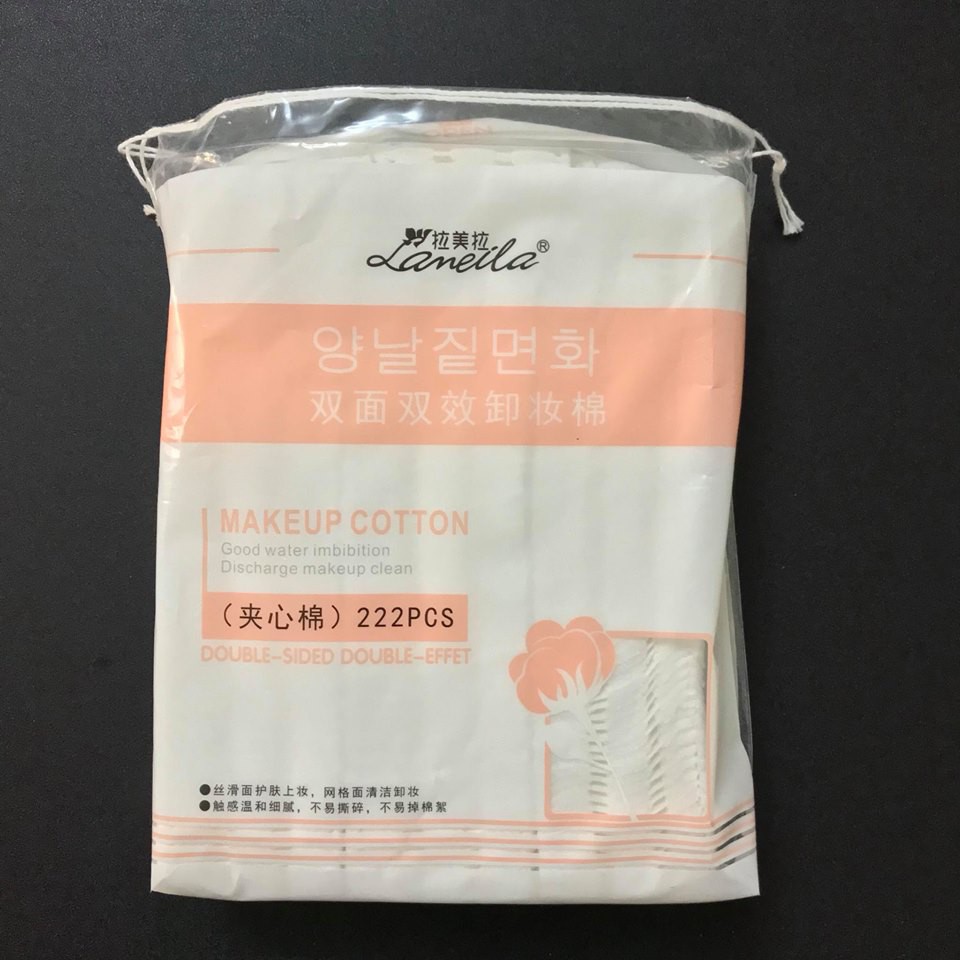 Bông tẩy trang LAMEILA  túi rút 222 miếng | BigBuy360 - bigbuy360.vn