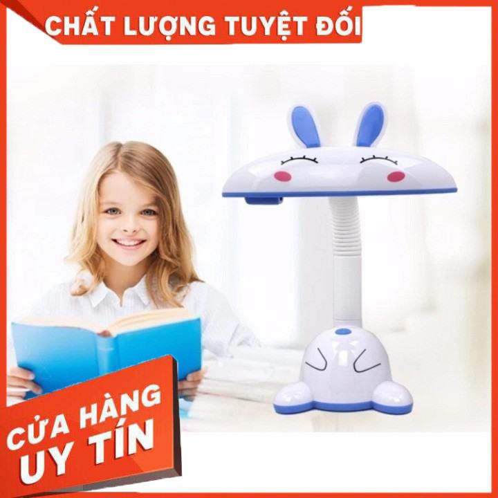 [XẢ KHO+FREE SHIP] ĐÈN HỌC ĐỂ BÀN TAI THỎ CÓ NGĂN CHỨA BÚT CHO BÉ