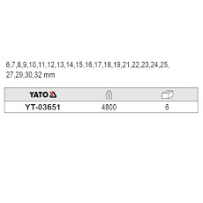 Bộ cờ lê vòng miệng 23 chi tiết  từ 6-32mm Yato YT-03651