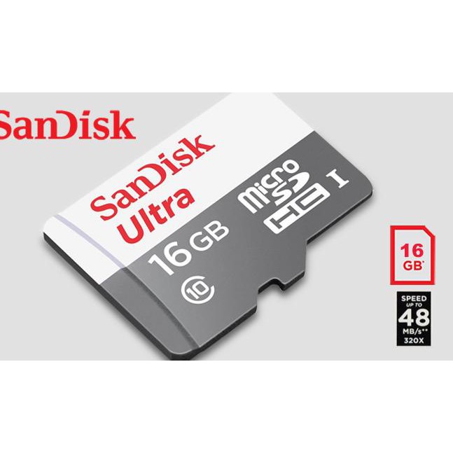 Bộ Chuyển Đổi Micro Sandisk Ultra 16gb Class 10 48mb / S