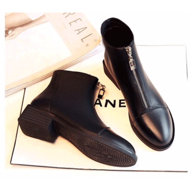 Bốt nữ cổ lửng phong cách hàn 7077 | BigBuy360 - bigbuy360.vn