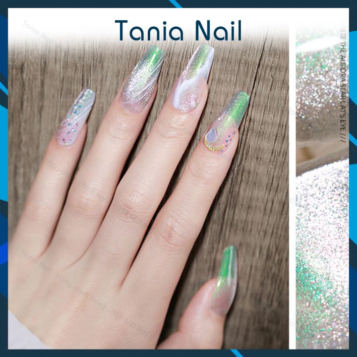 Mắt Mèo Huaxi  Kim Cương Flash Vàng Bạc