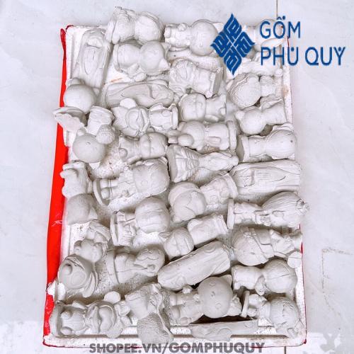 Tượng Tô Màu, Thạch Cao Cho Bé Combo 10 Tượng 7-9cm Cọ Vẽ, Hộp Màu
