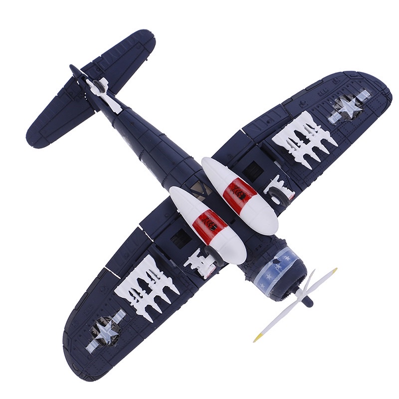 Đồ Chơi Mô Hình Lắp Ráp 4D Model Nhựa Tỷ Lệ 1/48. Máy Bay Tiêm Kích F4U Corsair cánh gập Trong Thế Chiến II