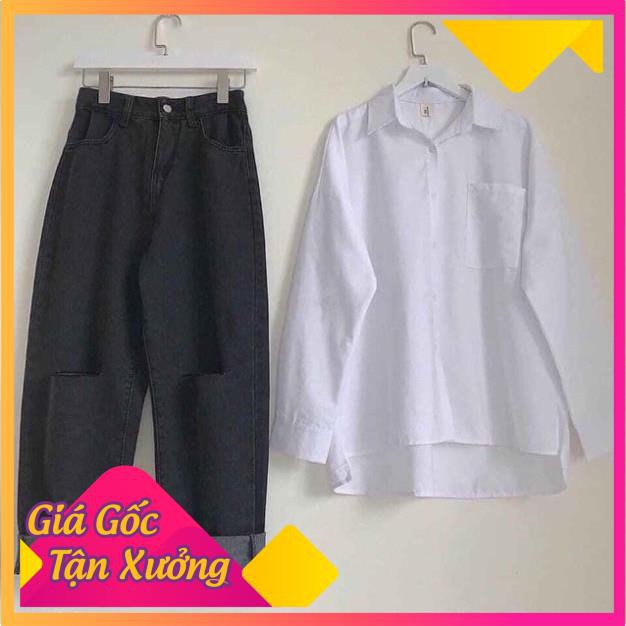 Sơ mi trắng oversz