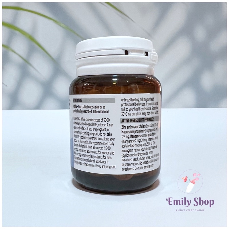 Kẽm Blackmores Bio Zinc 84 viên Úc