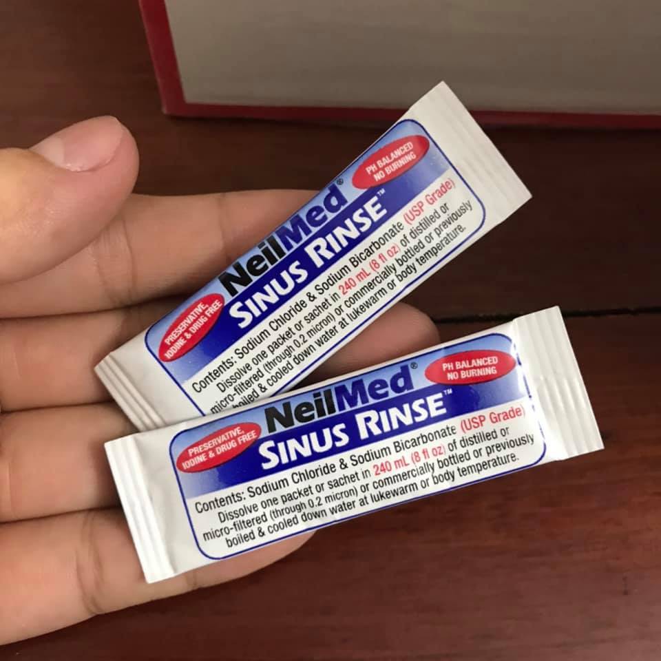 ❤ [Quận 3] Hộp 100 Gói muối Neilmed Sinus Rinse Kit Mỹ - KHÔNG KÈM BÌNH [Date 9/2022] | BigBuy360 - bigbuy360.vn