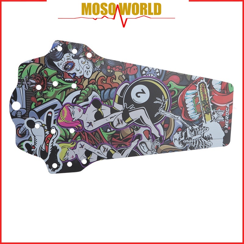 Tấm chắn bùn MOSOWORLD in họa tiết 3D nhiều màu bắt mắt cho xe đạp leo núi