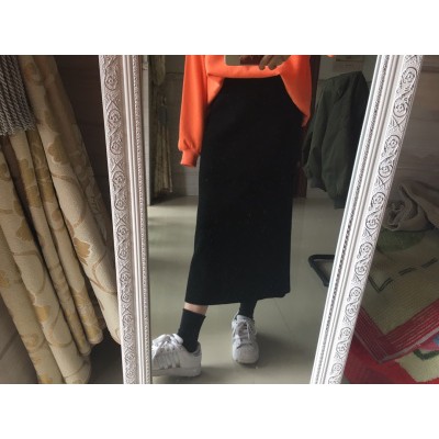 [ SẴN ĐEN ] Chân váy bút chì dáng dài (có ảnh thật) free size
