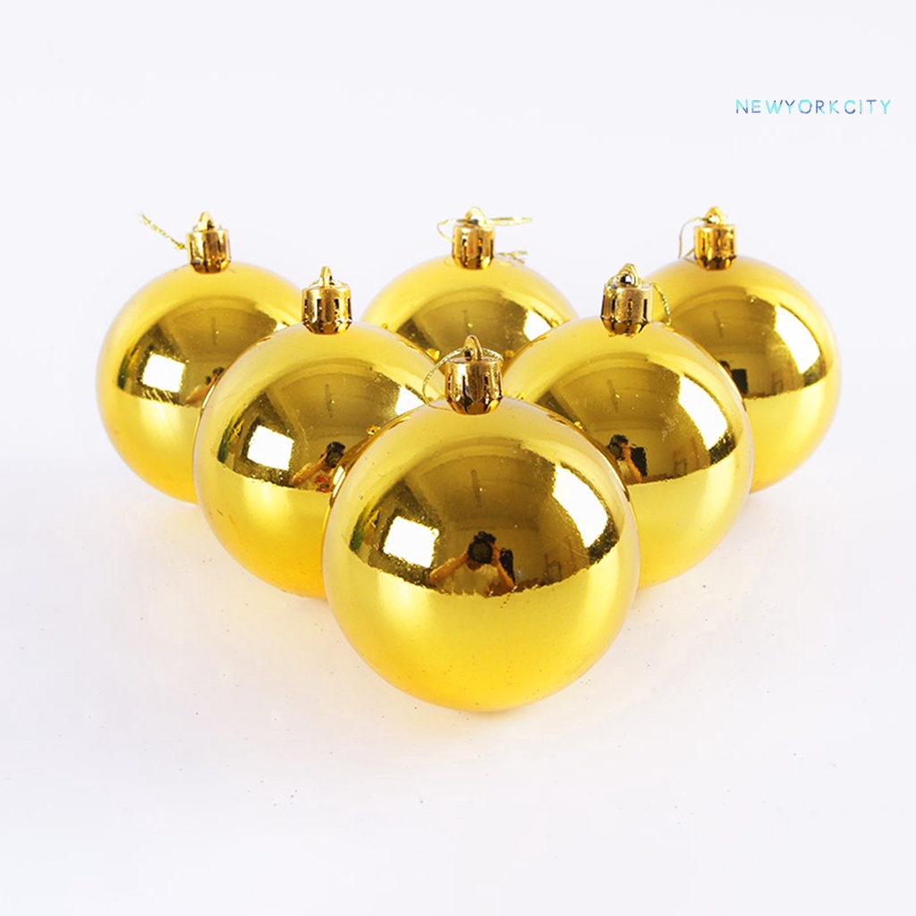 Set 24 quả châu bằng nhựa lấp lánh dùng để trang trí giáng sinh