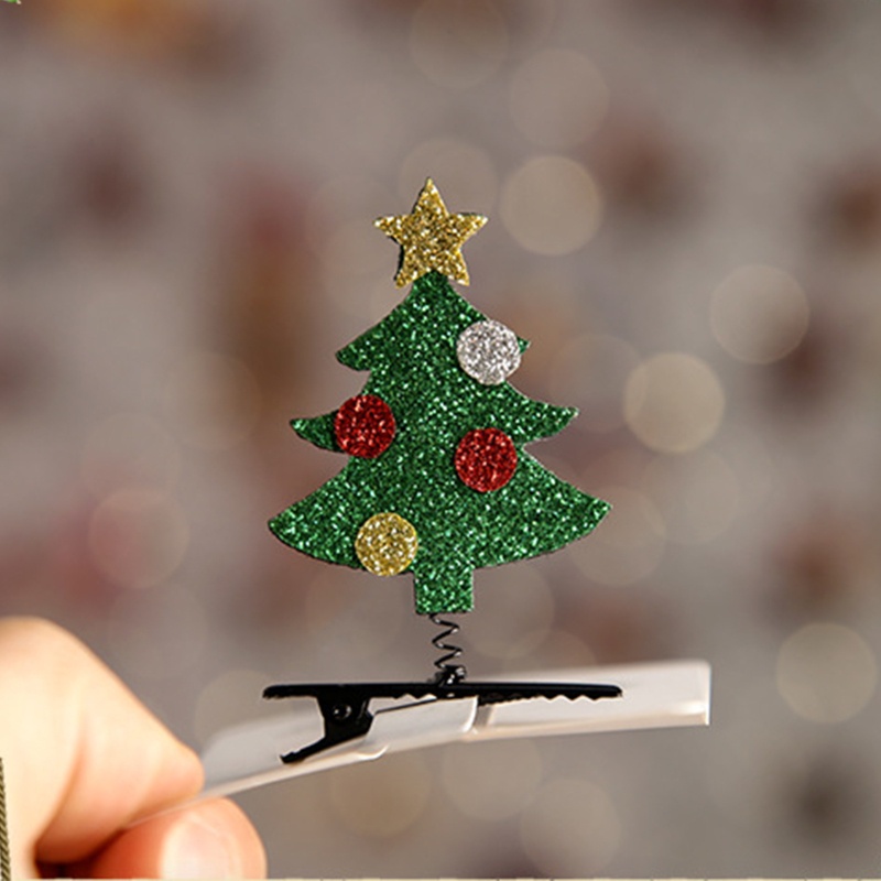 Kẹp Tóc Hình Kẹo Giáng Sinh Có Chuông