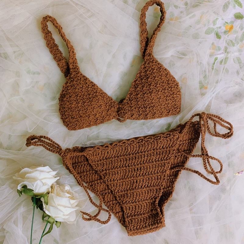 Bra Len Móc Mẫu 2- Bikini Len - Bralette Xinh Xắn - xanhlanhes