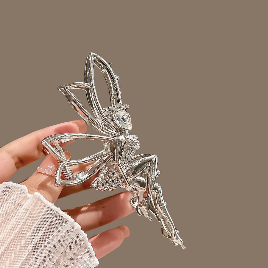 Kẹp Tóc Kim Loại Đính Đá Pha Lê Thời Trang Hàn Quốc
