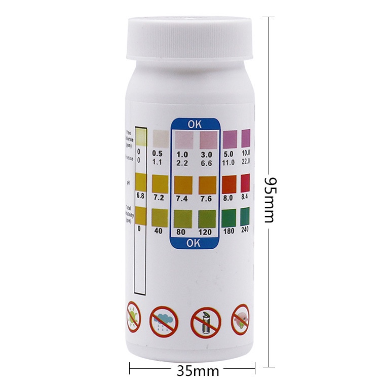 Rẹc Rẹc - Giấy Quỳ Tím Thử Độ pH Thang Đo Từ 6.8 Đến 8.4 - 50 miếng kèm bảng màu