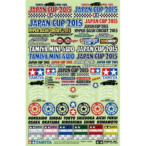 95090 Phụ Kiện Mini 4WD J-Cup 2015 Logo Sticker Set  - GDC