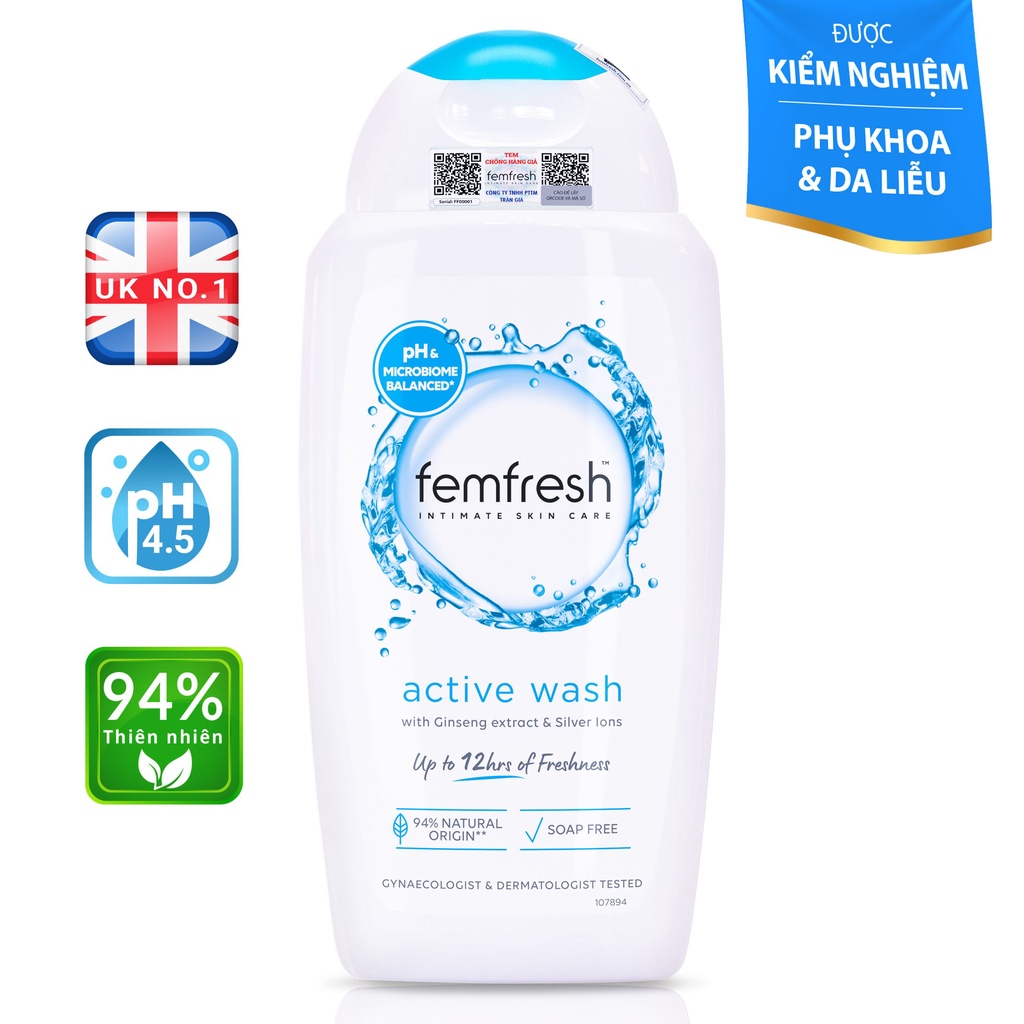 Dung dịch vệ sinh phụ nữ Femfresh Daily Intimate Wash 250ml