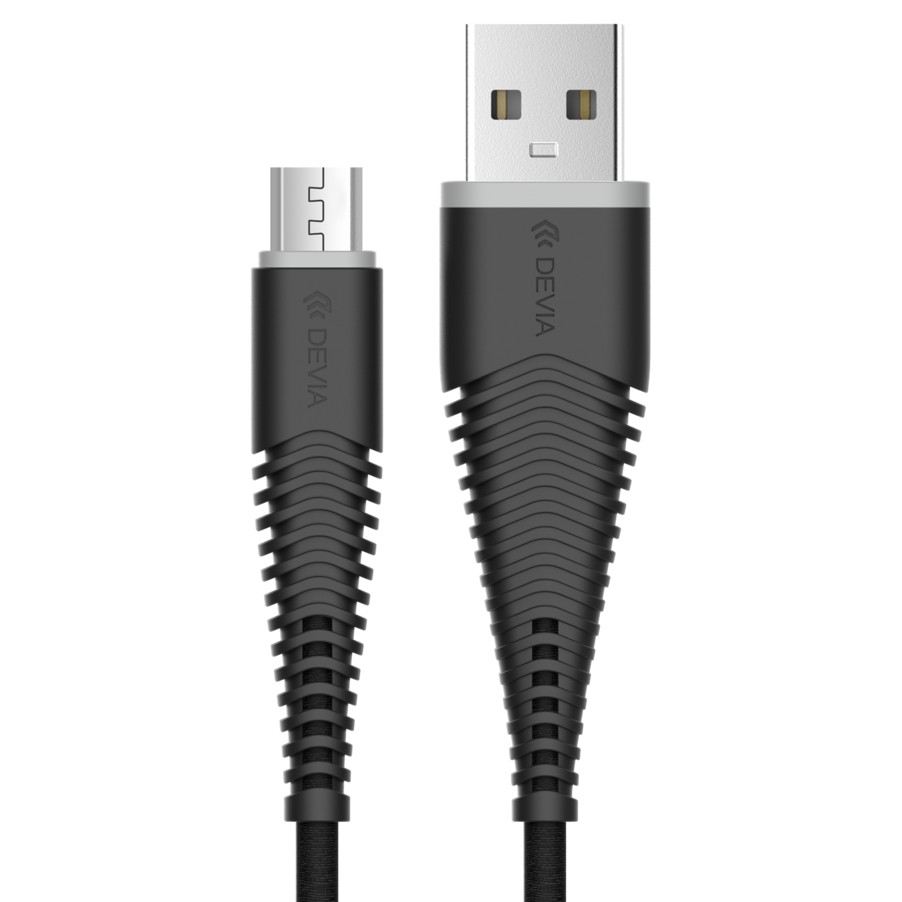 Cáp Android Devia chính hãng Fish bọc dù dài 1,5m