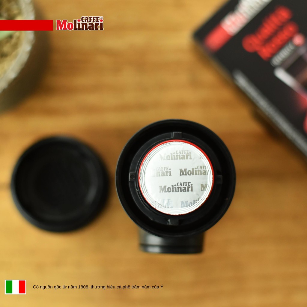 ▲✲Molinari Mona Italy nhập khẩu cà phê espresso Máy pha viên nén Nespresso phổ thông 10 / hộp