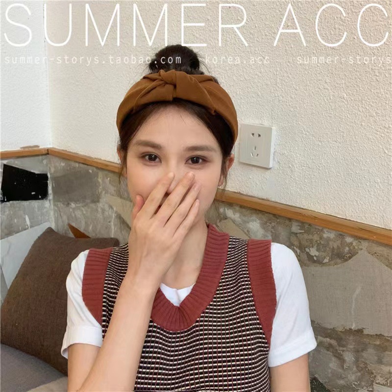 Băng Đô Thắt Nút Vải Phong Cách Retro Thời Trang Thu Đông 2022