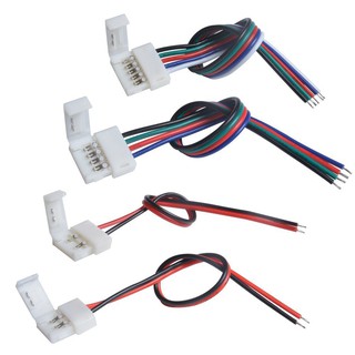 Bộ 5 Đầu Nối 2 / 4 / 5 Pin Cho Dây Đèn LED 8-12mm 3528 5050 5630 RGBW IP20