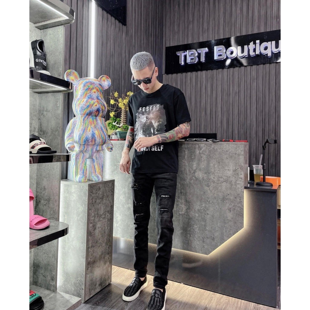 ( hàng mới ) áo thun tay lỡ hè in 5D FESFAT chiến binh phong cách bụi bặm đường phố mã FREESHIP hot trend hè 2022