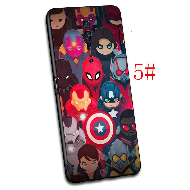 MARVEL Ốp Lưng Silicone Họa Tiết Các Nhân Vật Trong Phim Biệt Đội Siêu Anh Hùng Dành Cho Realme 2 3 Pro A5 Q X Lite Xt X2 X3 X50