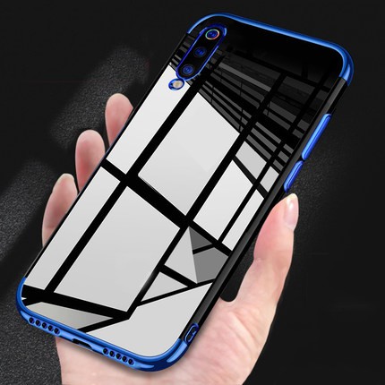 Ốp điện thoại mềm trong suốt ôm sát mạ điện cho Samsung Galaxy A70