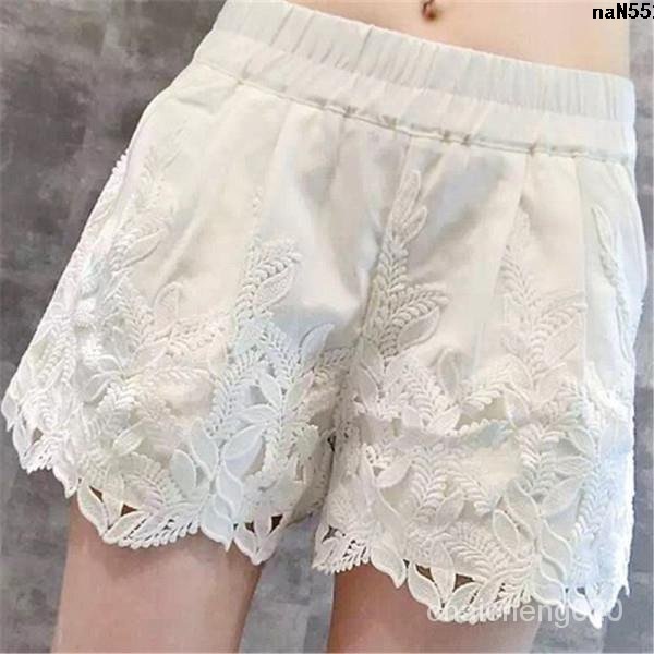 Quần Short Lưng Thun Rút Dây Ống Rộng Họa Tiết Hoa Thời Trang Mùa Hè Dành Cho Nữ