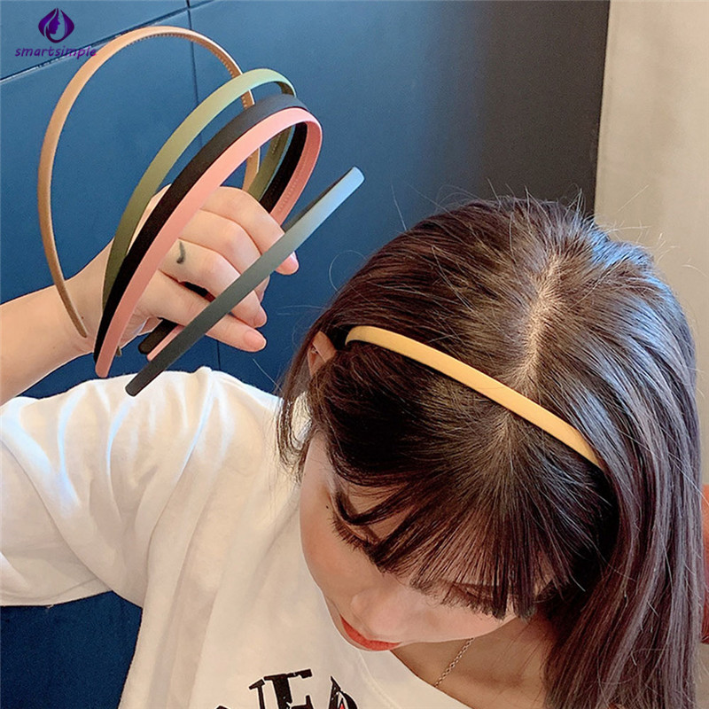 Băng đô cài tóc màu trơn thời trang cho nữ