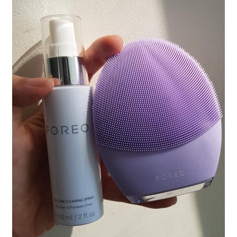 Foreo Cleaning Sillicone Spray - Nước Vệ sinh Máy rửa mặt | Hàng chính hãng | Mới 2022