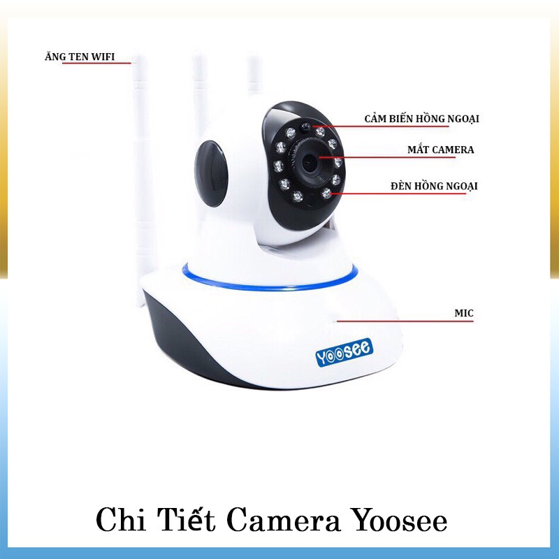 Camera yoosee 3 râu ip wifi không dây độ phân giải hd720p- Camera không dây ip 720 và 1080 | BigBuy360 - bigbuy360.vn