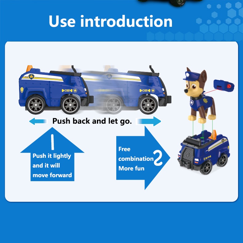 Mô hình xe đồ chơi chó cứu hộ Paw Patrol cho bé