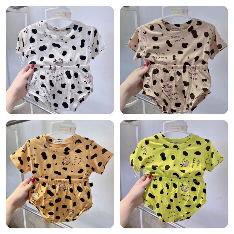 BỘ CHIP BÒ SỮA CHO BÉ - BỘ CỘC TAY THUN LẠNH