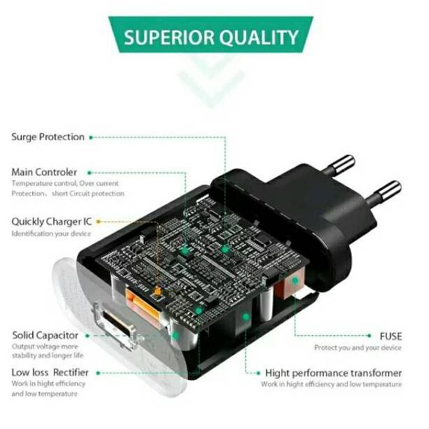 Bộ Chuyển Đổi Sạc Nhanh Aukey Pa-u28 Qualcomm 2.0 53351