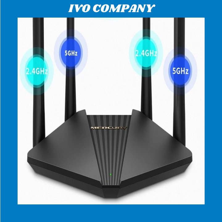 [Mã 154ELSALE2 giảm 7% đơn 300K] Router Phát Sóng WIFI Chuẩn AC 100Mbps Mercury D121