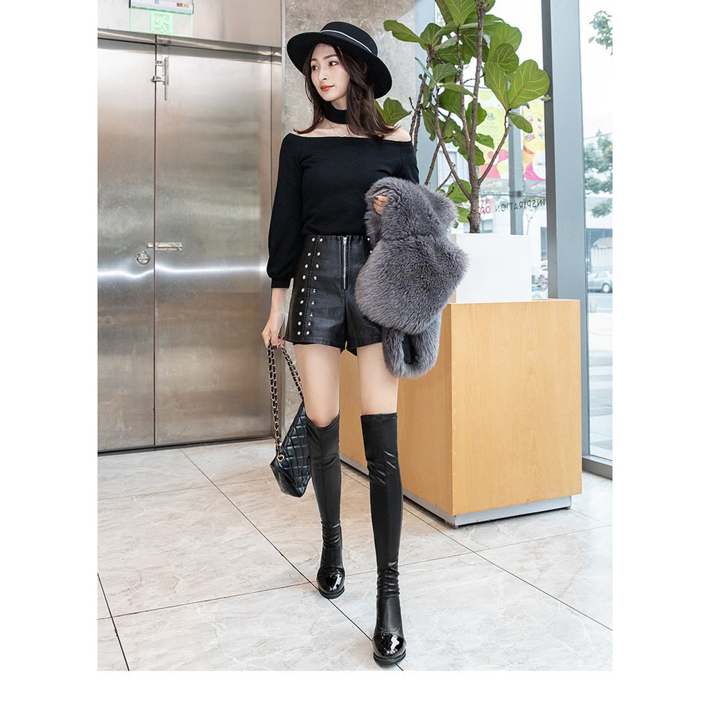 {MS 118} BOOT ĐÙI NỮ ĐẾ VUÔNG HÀNG QUẢNG CHÂU LOẠI 1 | BigBuy360 - bigbuy360.vn