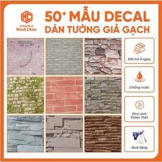 Giấy Decal Dán Tường Giả Gạch Chống Ẩm Mốc Khổ 1m20 Rẻ Đẹp
