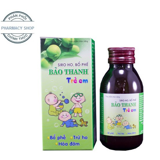 Siro ho - bổ phế Bảo Thanh cho trẻ em