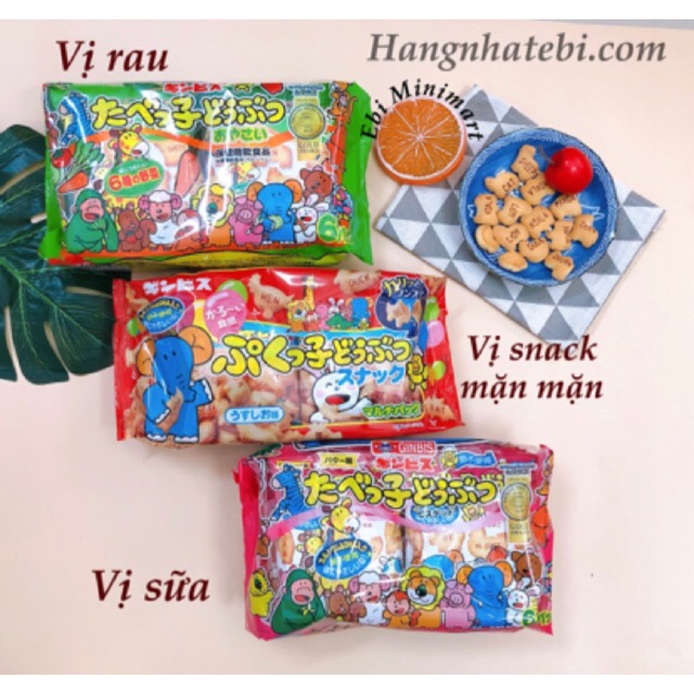 Bánh thú Ginbis DHA - Nhật