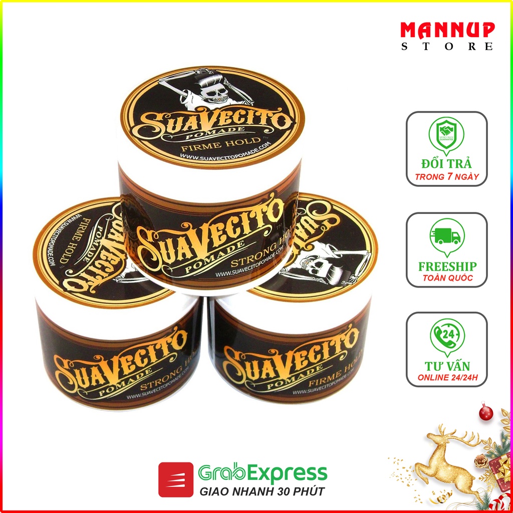 [HCM]Sáp Vuốt Tóc Nam SUAVECITO Firme Clay 113Gr - Hàng Chính Hãng