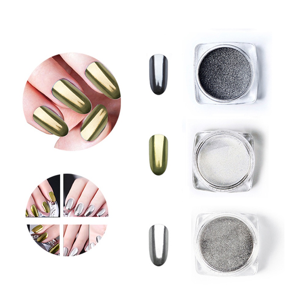 Bột Tráng Gương ROSALIND 2g Lấp Lánh Chuyên Dụng Trang Trí Móng Nghệ Thuật DIY