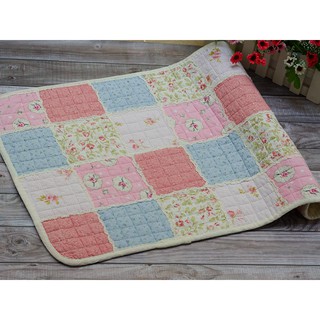 Thảm chùi chân cotton  chống trượt 40x60, GX - xéo xanh lá
